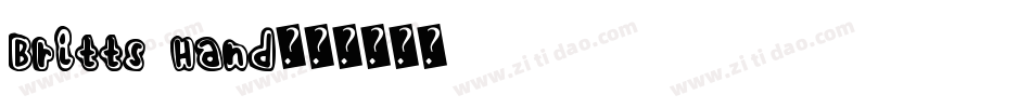 Britts Hand字体转换